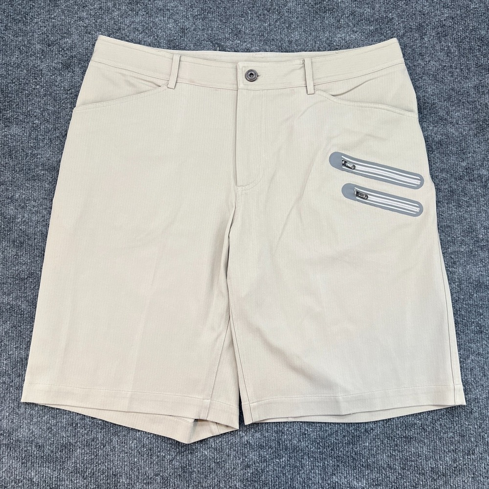 Lululemon Shorts Mens 38 Beige Commuter Stretch 11" Inseam LM7359S Hiking Golf